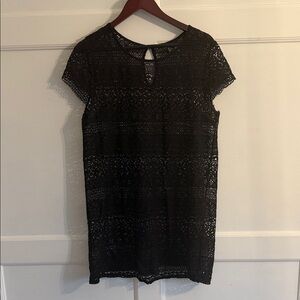 H&M Black Lace Swim Coverup